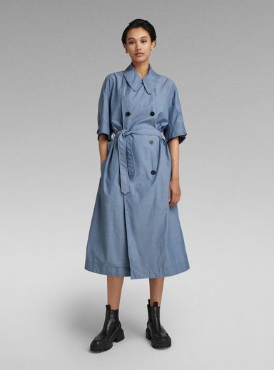 High Trench Dress